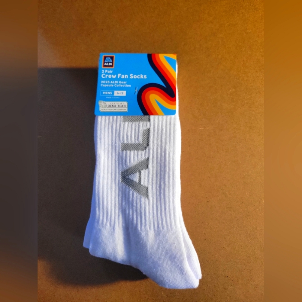 ALDI Gear Capsule Collection Crew Fan Men's Socks